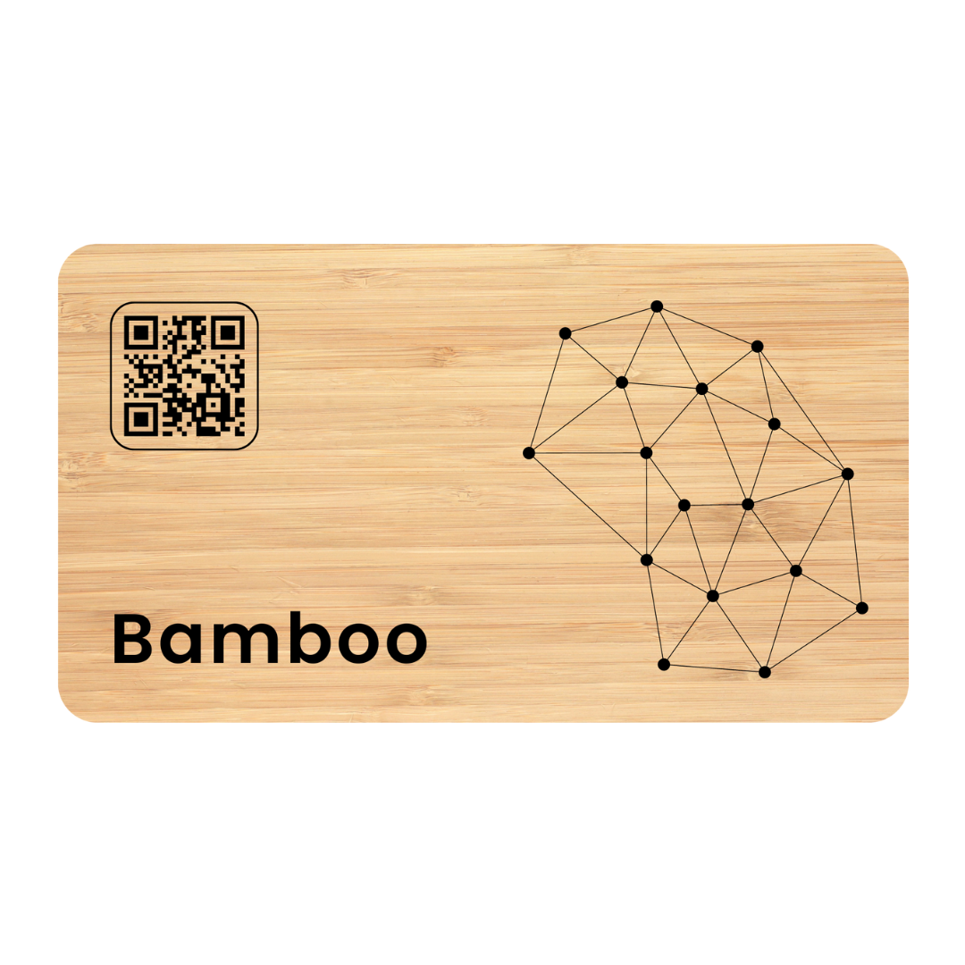 Biglietto da Visita Tecnologico in Bamboo - Personalizzabile